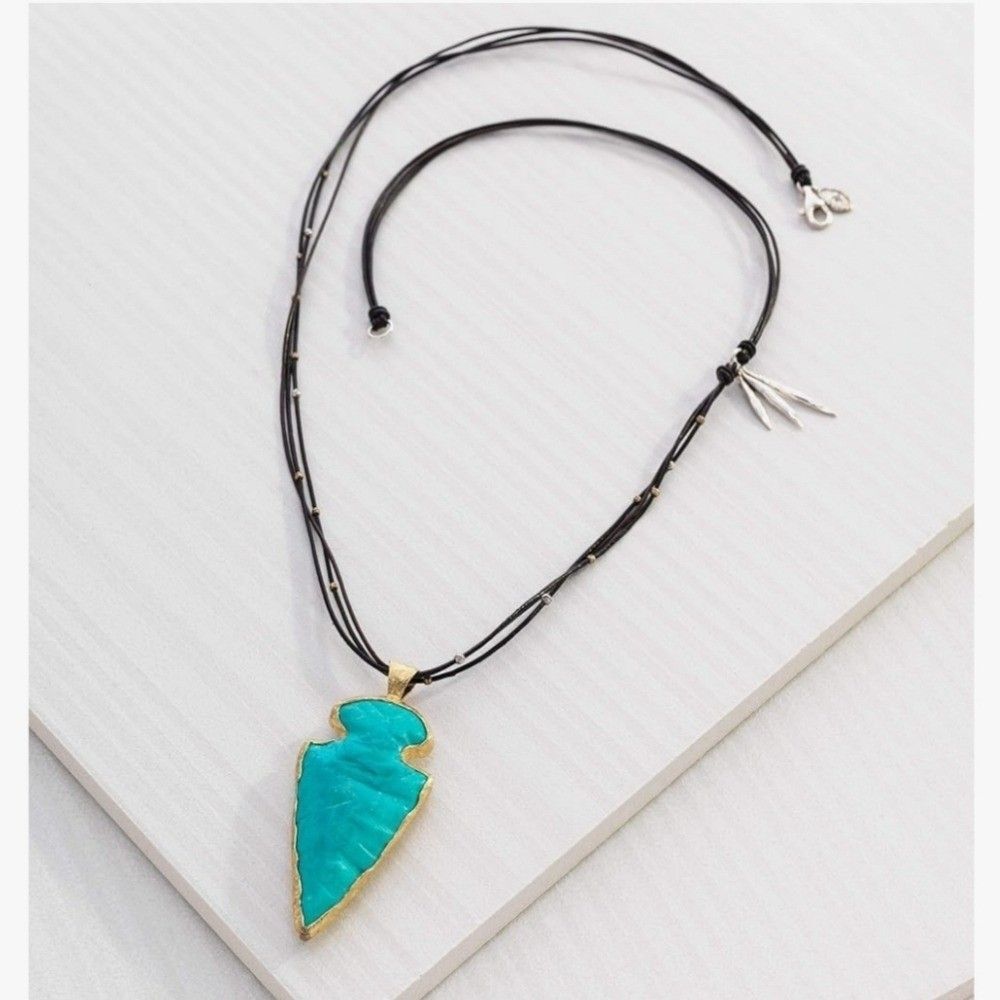SILPADA Arrowhead Long Necklace 28" Sterling Silver N3249